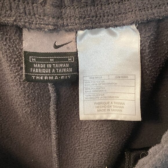 Nike Therma-Fit Fleece Athletic Sweatpants With Dual Zip Pockets Size Medium - Picture 6 of 7